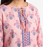 MAHAL Pinkbell Breeze Printed Kurta Set - Image 3