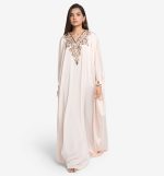 MAHAL Exclusive Zohreh Blush Zardozi Kaftan - Image 2