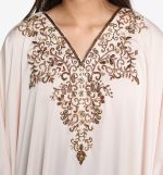 MAHAL Exclusive Zohreh Blush Zardozi Kaftan - Image 3