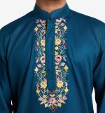 MAHAL Azul Bloom Embroidered Panjabi - Image 2