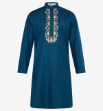 MAHAL Azul Bloom Embroidered Panjabi - Image 3
