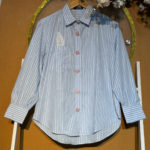 Premium Lurex Striped Embroidered Shirts