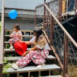 Mammam and princess mat hi printed Denim jumpsuit - Image 2