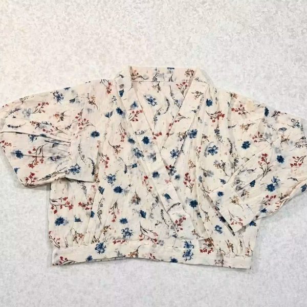 Floral Wrap Style Crop Top