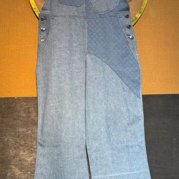 Denim Utility Wide-Leg Jumpsuit