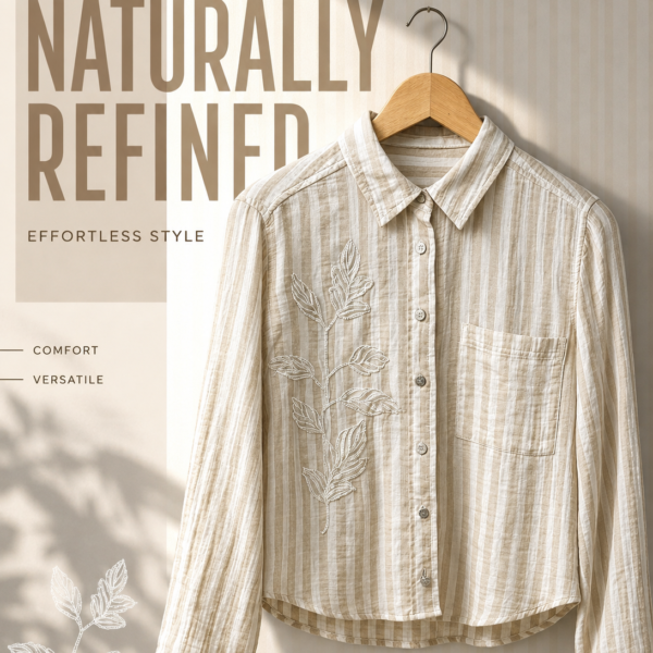 Embroidered Stripe Shirt