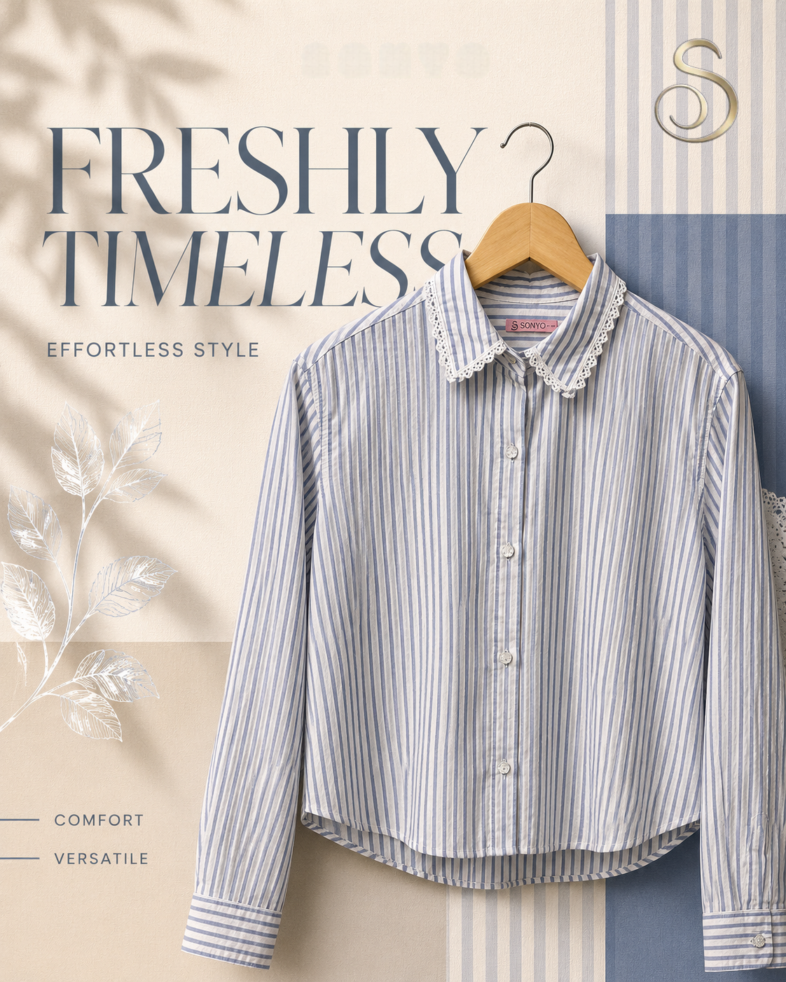 Timeless Blue Striped Shirt Timeless Blue Striped Shirt - Image 1