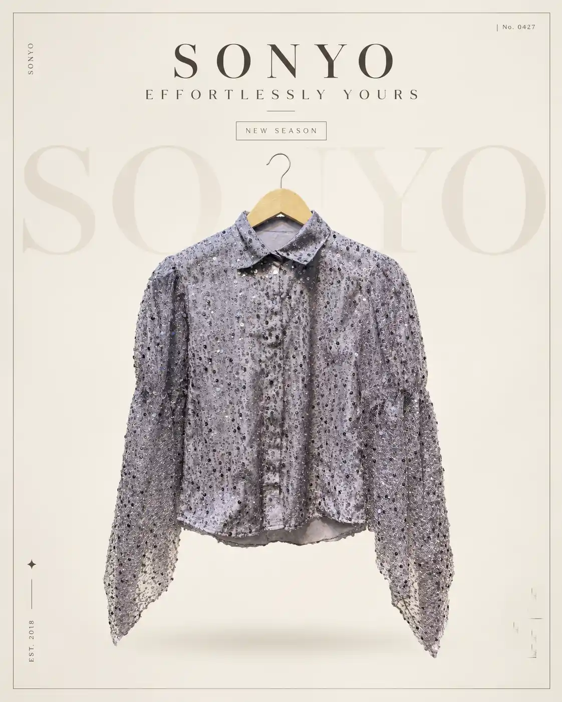 Updated Tops04 (1) parkly Lavender Sheer Lace Top - Image 1