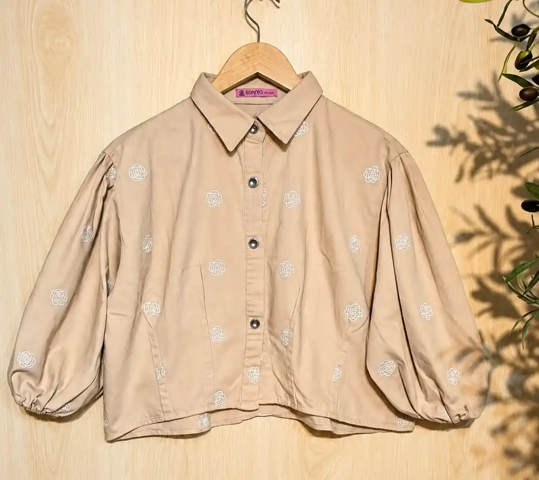 winter_top4_1250 SONYO Balloon-Sleeve Embroidered Casual Top - Image 1
